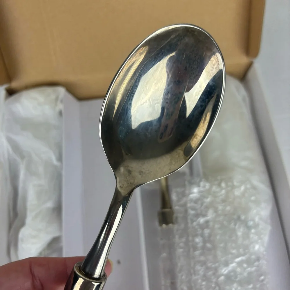 Shannon Crystal by GODINGER-Versailles Serving Set-4-pc crystal handles-NIB
